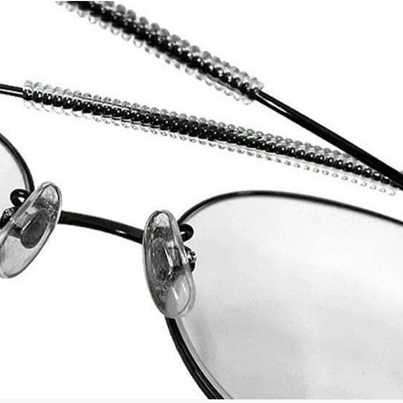 1คู่โปร่งใสง่ายคงที่ป้องกันการลื่นตกปิดสําหรับแว่นตายืดหยุ่นทนทานซิลิโคนอ่อนนุ่มป้องกันภูมิแพ้แว่นตากันแดดหูตะขอ - รูปที่ 3