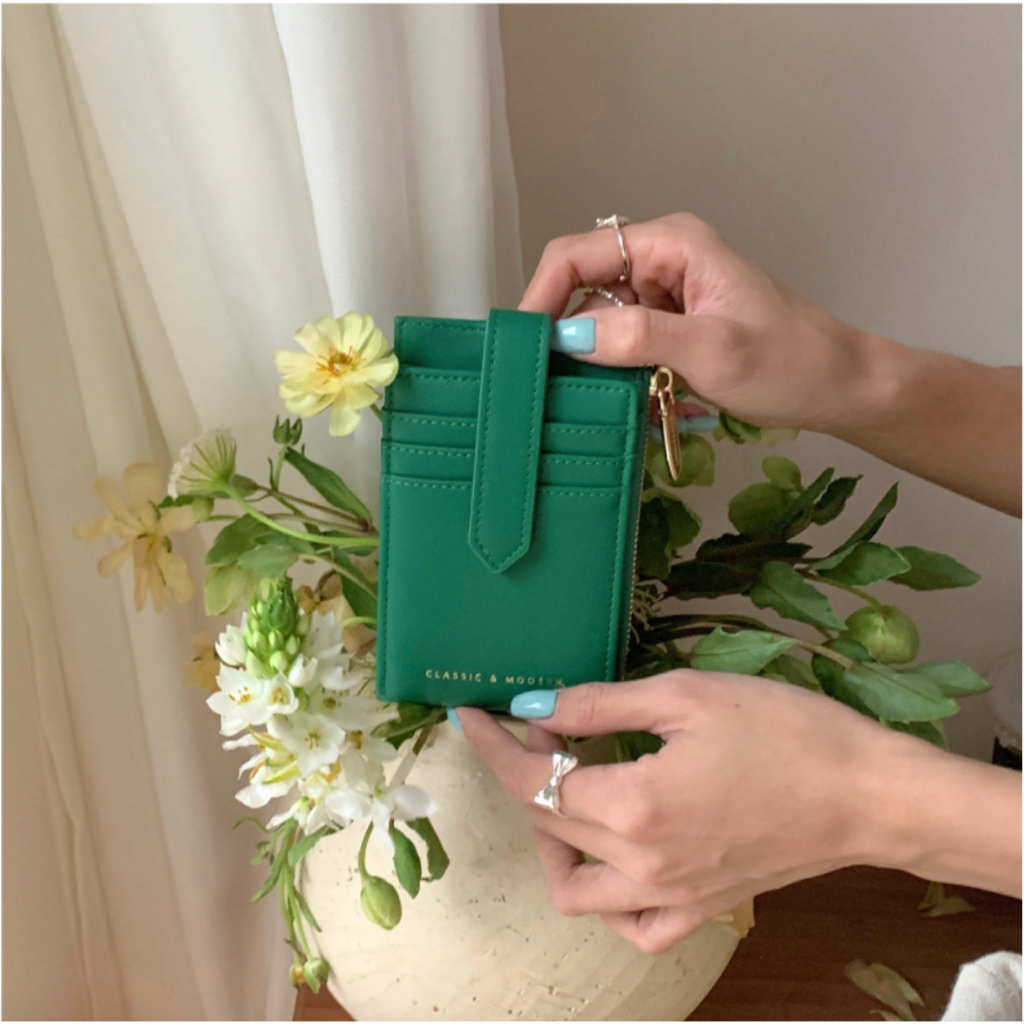 Seagloca ใหม่ Ultra Light พับคู่ทุกวันพับ Commuting Multi Card Slot ID Card กระเป๋า Zero กระเป๋าสตางค์ผู้หญิงไม่มี 1886