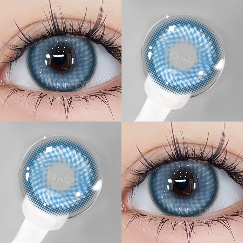 Eyeshare คอสเพลย ์ คอนแทคเลนส ์ สําหรับดวงตา 2 ชิ ้ น/คู ่ เลนส ์ อะนิเมะสีฟ ้ า 14.2 มม . คอนแทคเลนส ์ ธรรมชาติรายปี