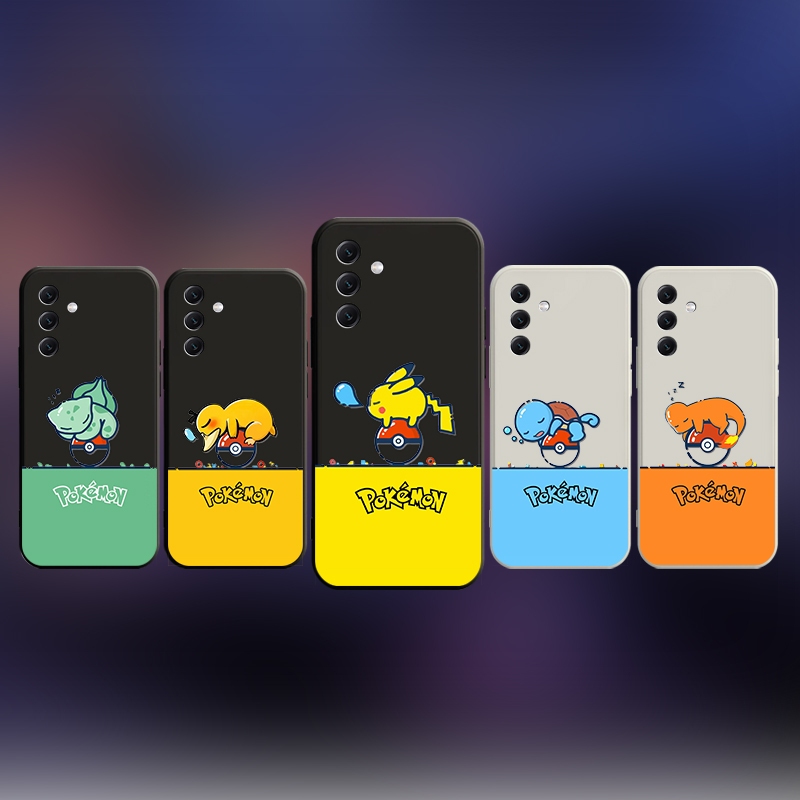 สําหรับ samsung A55 A35 A15 A25 A05 A05S M15 M14 J7 J6 4G 5G Plus Prime ฝาครอบ Pokemon Soft Case