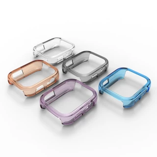 เคสซิลิโคนเปลือกป้องกันครึ่งฝาครอบอุปกรณ์เสริมสําหรับ Huawei Watch Fit 3 4 5 Pro