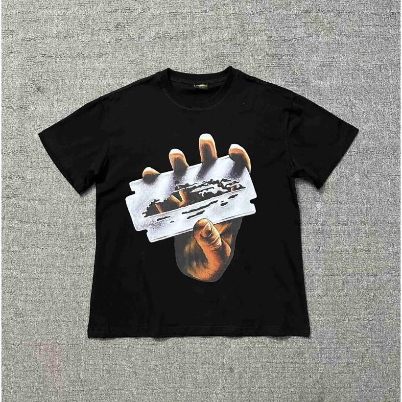 ฤดูร้อนรูปแบบใหม่แฟชั่นพิมพ์เสื้อยืดแขนสั้นลําลอง ไม่จํากัดเพศ