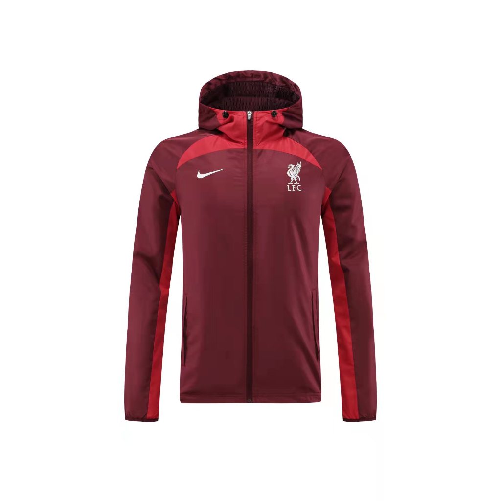 22-23 Liverpool Football Club Jacket เสื ้ อแจ ็ คเก ็ ตผู ้ ชาย สีแดง