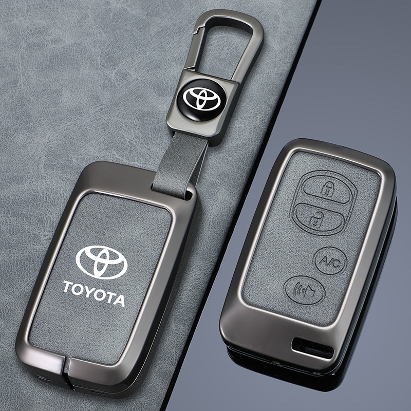 เคสกุญแจรถยนต์ 2 3 4 ปุ่ม สําหรับ Toyota Camry Crown Majesta Highlander Land Cruiser Prado Kluger Mark X Subaru Foreste XV ของแต่งรถยนต์ พวงกุญแจ