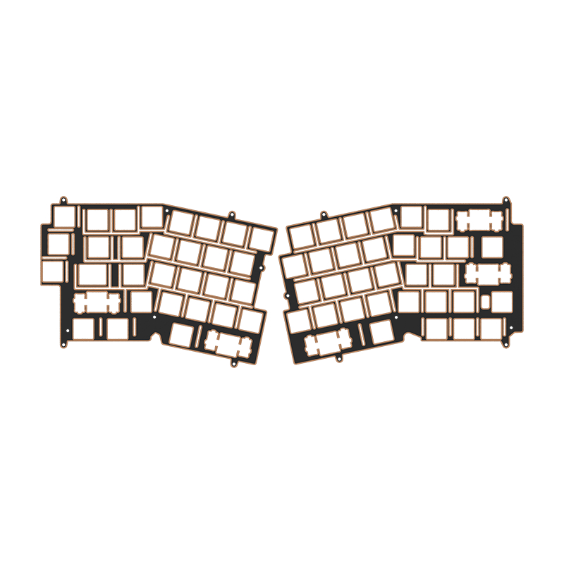 Weikav Record Alice FR4 Plate แผ่นวางตําแหน่งคีย์บอร์ดแบบกําหนดเองเฉพาะสูทสําหรับบันทึกอลิซ