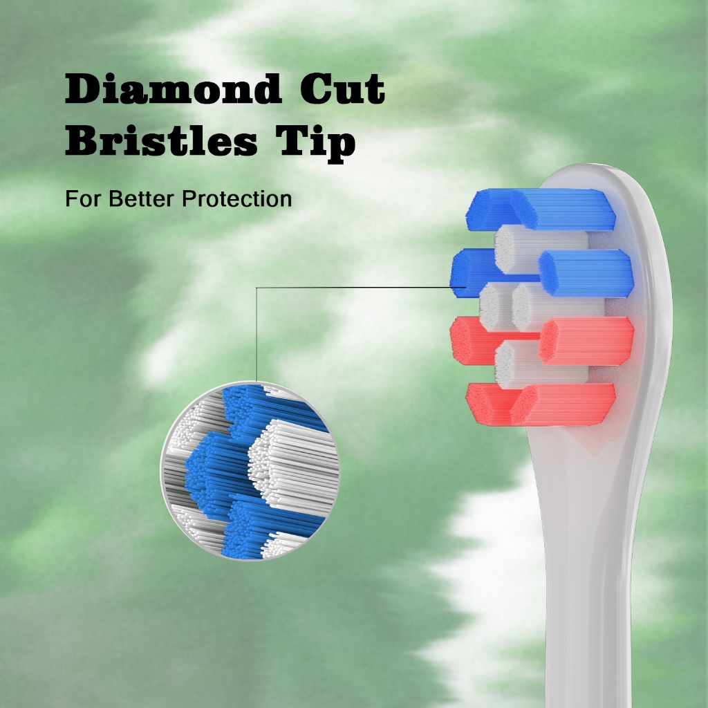 เปลี ่ ยนหัวแปรงสีฟันเข ้ ากันได ้ กับ Oclean,4 PCS Professional หัวแปรงสีฟันไฟฟ ้ าหัวแปรงเติมสําหรับ A1K ONE SE - รูปที่ 2