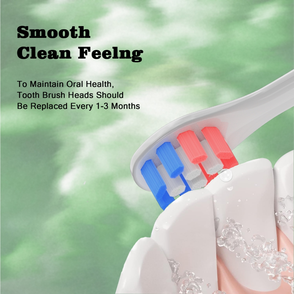 เปลี ่ ยนหัวแปรงสีฟันเข ้ ากันได ้ กับ Oclean,4 PCS Professional หัวแปรงสีฟันไฟฟ ้ าหัวแปรงเติมสําหรับ A1K ONE SE - รูปที่ 3