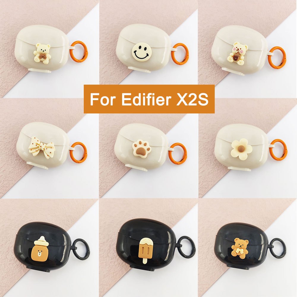 สีทึบการ ์ ตูนหูฟังสําหรับ Edifier X2S ฟรีแหวนการ ์ ตูนการ ์ ตูนนุ ่ มหูฟังสําหรับ Edifier X2S