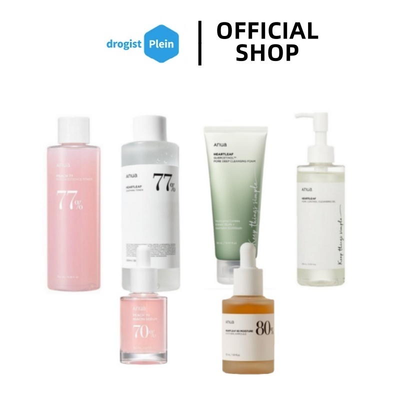 ซื้อ ANUA Heartleaf Quercetinol MOISTURE CLEANSING FOAM 150ml Peach 70 Niacin Serum 30ml HEARTLEAF PORE CONTROL Cleansing oil 200 ml/Heartleaf 77% Soothing Toner 250ML/Heartleaf 70% Daily Relief Lotion 200ML/Anua 80% Soothing Ampoule 30ML