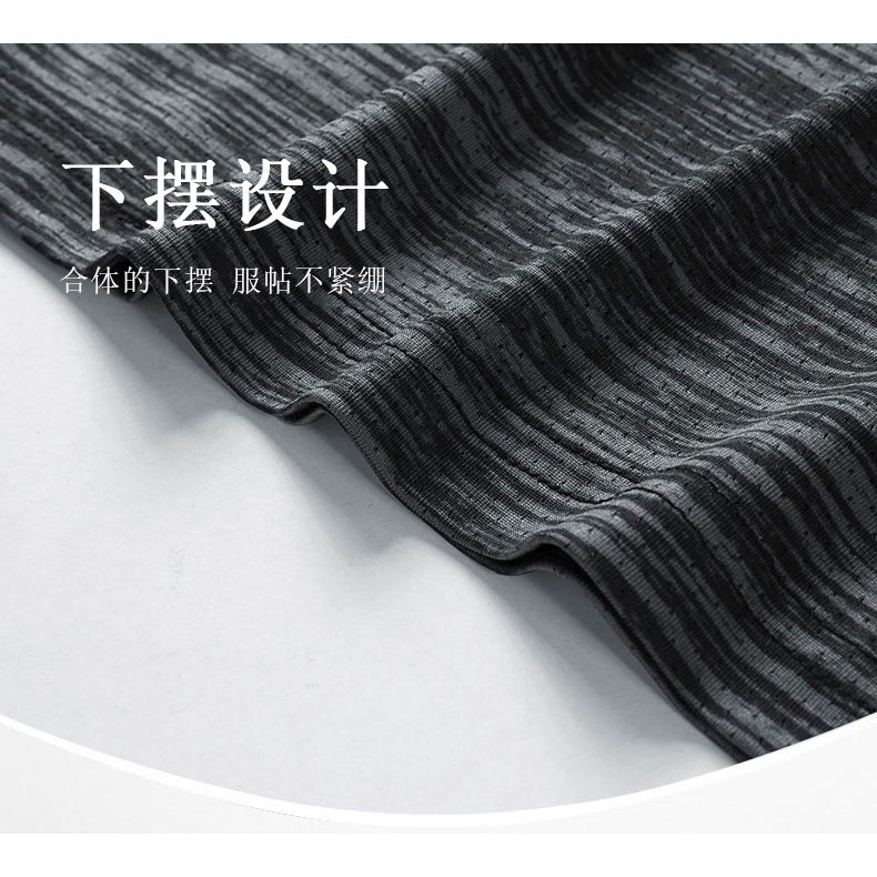 M-8xl เสื้อยืดแขนสั้นผู้ชายเสื้อยืดผ้าไหมน้ําแข็งหลวมเสื้อยืดขนาดใหญ่ Perspiration ยืด Jogging Breathable - รูปที่ 5