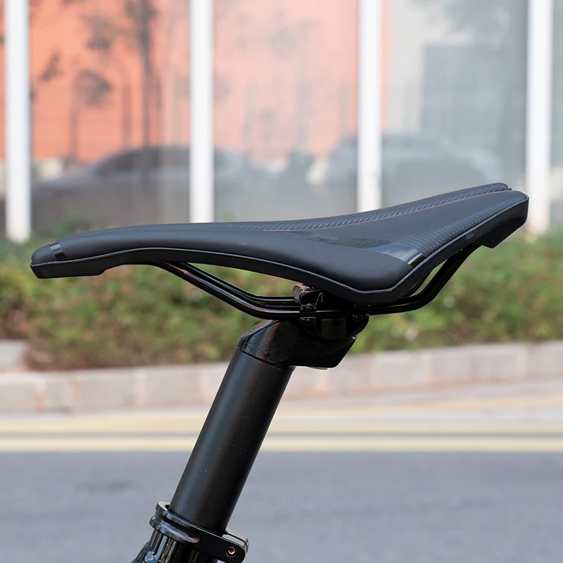 Offb อานจักรยาน MTB Hollowed-out Breathable Shock Absorption Non-slip PU สบายน้ําหนักเบาอุปกรณ์จักรยาน