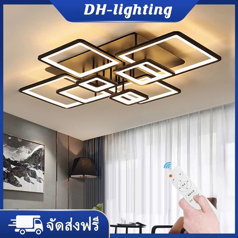 โคมไฟห้องนั่งเล่นที่ทันสมัย LED ห้องนอนเพดานโคมระย้านอร์ดิกครอบครัวร้านอาหารโคมระย้า