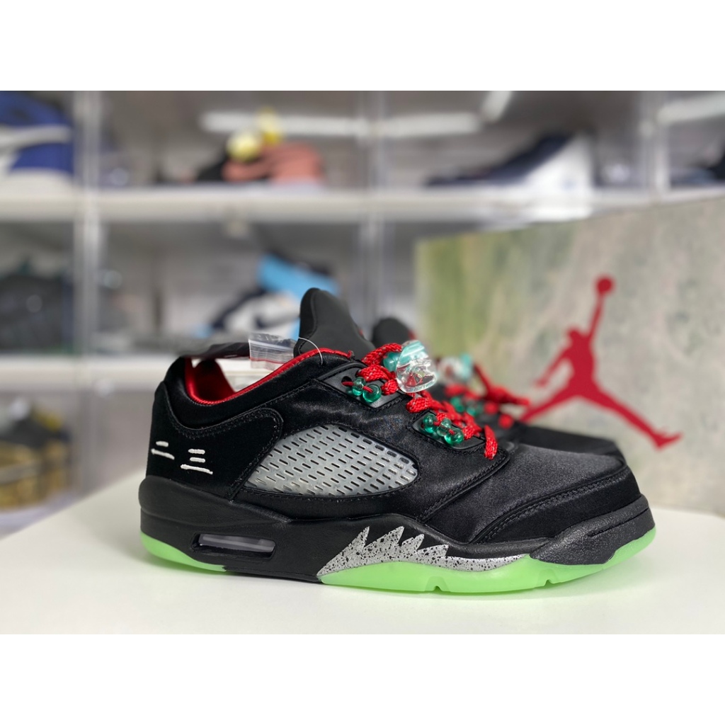 CLOT x Air A/J 5 low Jade Black Fluorescent Green DM4640-036