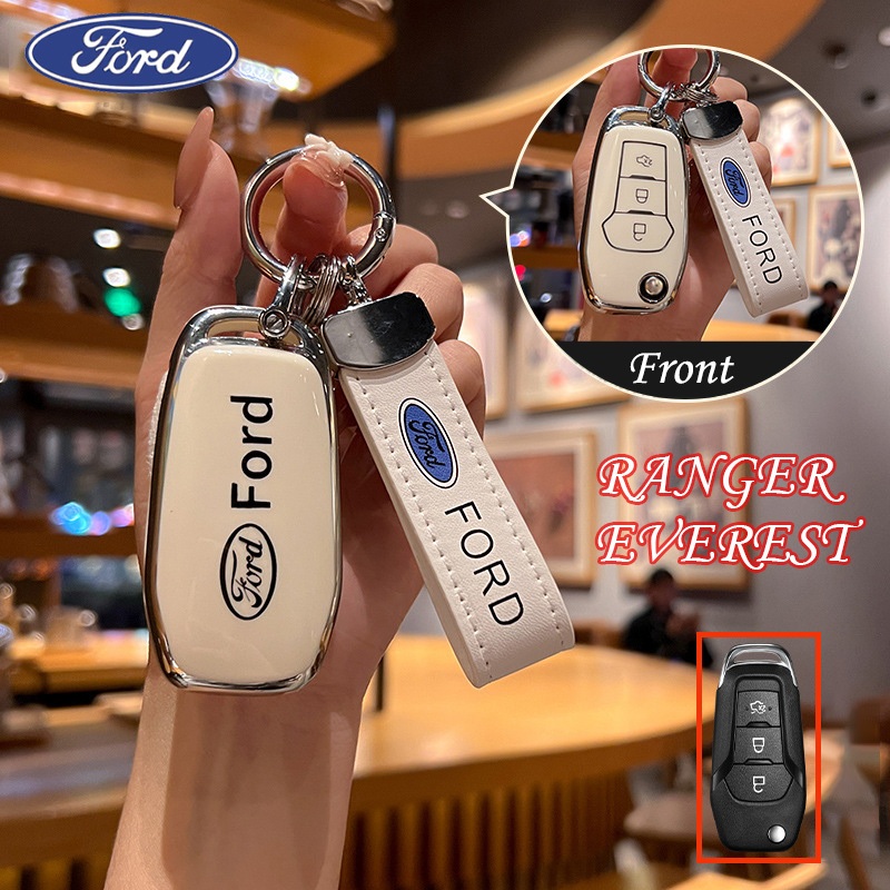3 ปุ่ม  Ford RANGER/EVEREST เคสกุญแจ Ford RANGER/EVEREST ปลอกกุญแจรวมทุกอย่าง พวงกุญแจ Ford