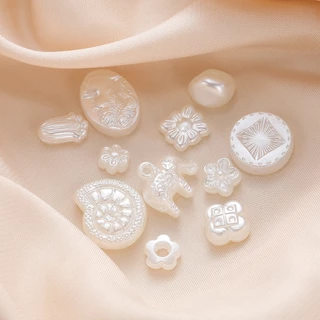 St. kunkka 10-50 ชิ้น/เซ็ต ABS สร้อยคอลูกปัดมุกเทียม DIY สร้อยข้อมือ DIY เครื่องประดับ