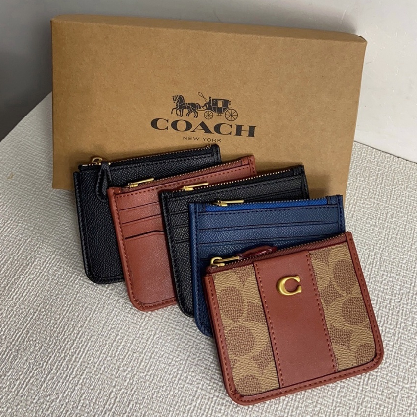 COACH CH817 CE783 C1185 กระเป๋าใส่บัตรผู้หญิง กระเป๋าใส่กุญแจ กระเป๋าซิป True Pickup
