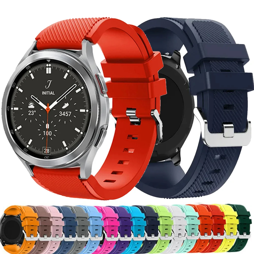 22 มม.สายนาฬิกาซิลิโคนสําหรับนาฬิกา Huawei GT2 46 มม., กีฬาสายรัดข้อมือเข็มขัดสําหรับ Amazfit GTR 47 มม. Stratos 3 GTR2e/Samsung Galaxy นาฬิกา 46 มม./เกียร์ S3 เปลี่ยนนาฬิกาอุปกรณ์เสริม