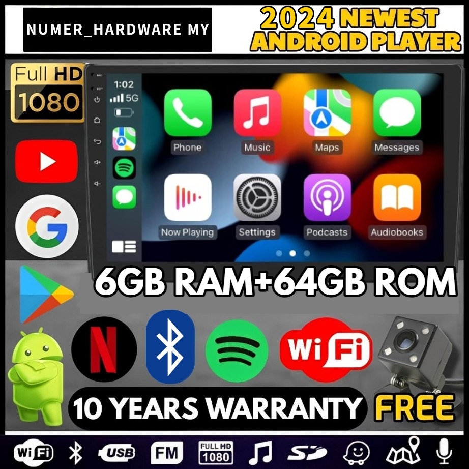เครื่องเล่น Android ในรถยนต์ Car Android Player Style 7"9"10 inch Quad Core