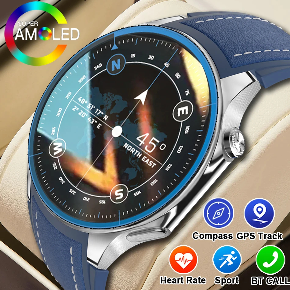 ใหม ่ HD watch X สมาร ์ ทนาฬิกา GPS Track กีฬานาฬิกาสําหรับ OPPO นาฬิกา X 466 *466 HD หน ้ าจอ Heart Rate ผู ้ ชายนาฬิกาบลูทูธ NFC Smartwatch