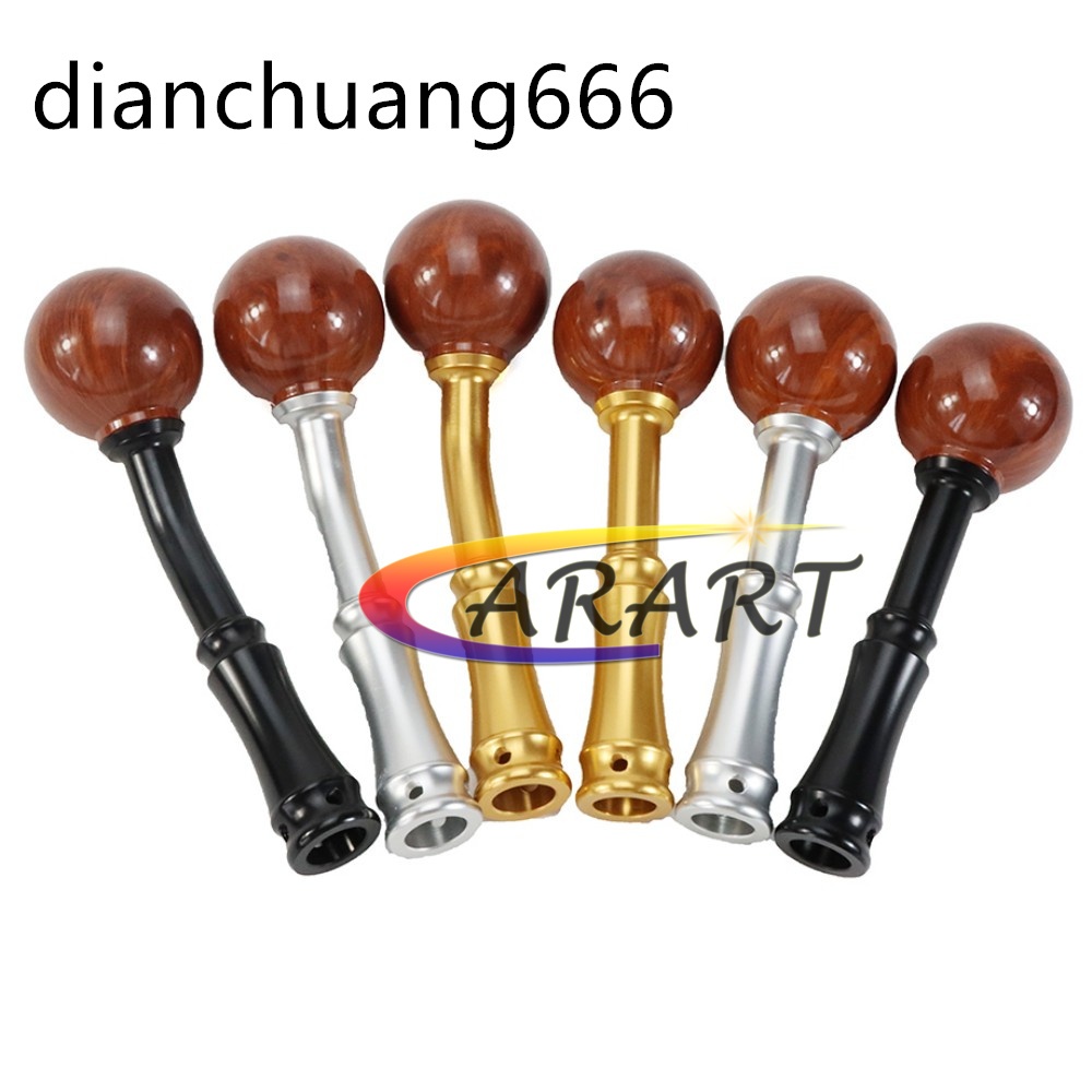 รถไม ้ สีสไตล ์ รถเกียร ์ Shift Knob Shifter Lever Knob ขยายชุดสําหรับ Universal
