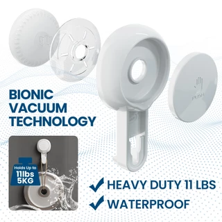 TAILI 4Pcs ตะขอดูด Heavy Duty แขวนผ้าเช็ดตัวห้องน้ำห้องครัวไม่มีเจาะที่ถอดออกได้แบบพกพา Hooks ผนังกันน้ำ