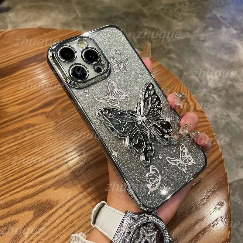 เคส REALME C61 C63 Vivo Y28 4G Vivo S19 ผู้ถือ Bowknot ผงแฟลชกรณี
