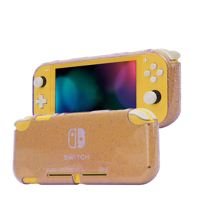 โปร่งใสป้องกันกรณีtpu Half Pack Soft ShellสําหรับNintendo Switch LiteเงาSoft Shell Anti slip Gamepad Coverผิวกรณี