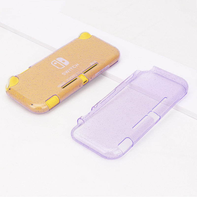 โปร่งใสป้องกันกรณีtpu Half Pack Soft ShellสําหรับNintendo Switch LiteเงาSoft Shell Anti slip Gamepad Coverผิวกรณี