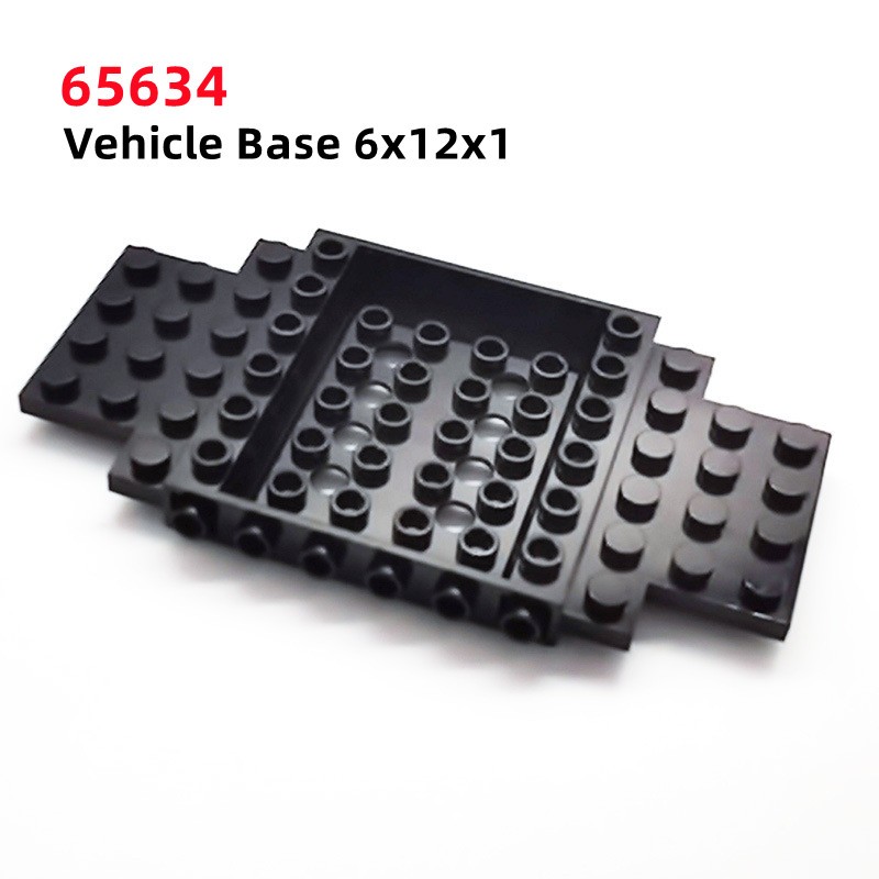 Moc 65634 ฐานรถ 6x12x1 จุดแข ่ งรถแชสซีฐานรถ MOC อิฐบล ็ อกอาคารอุปกรณ ์ เสริมที ่ รองรับเด ็ กประกอบของเล ่ น