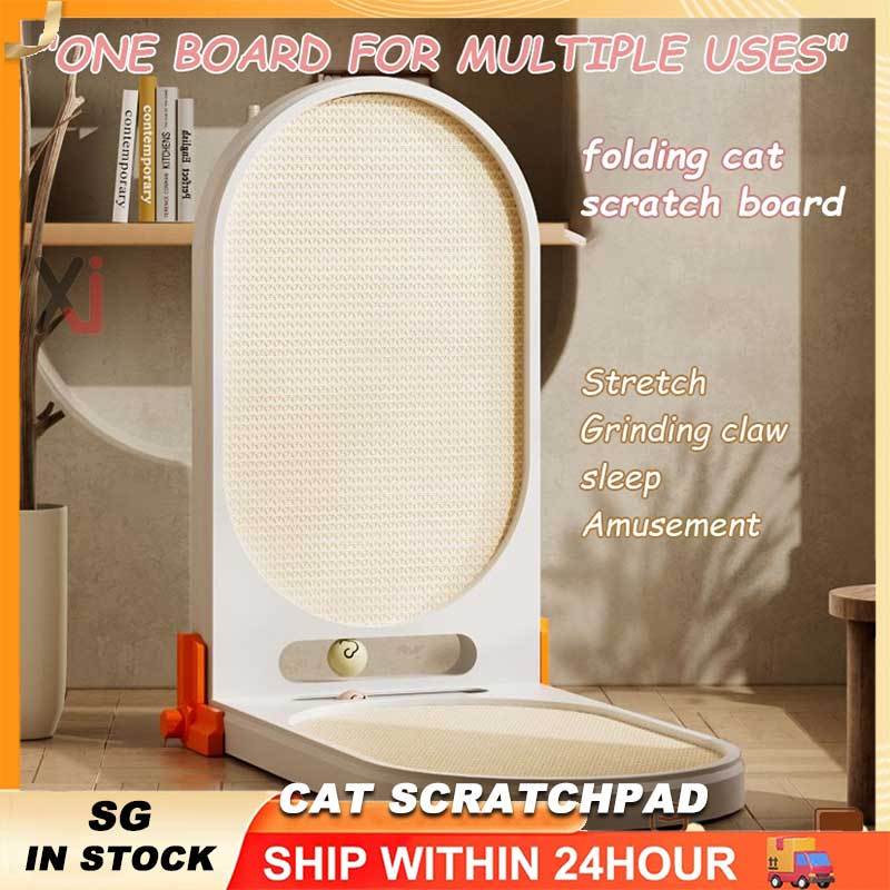 R2 Non-Chip R2 ทนต่อการสึกหรอ LType Scratch แนวตั้ง Wall Scratching Board Cat Nest แบบบูรณาการ Scrat