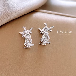 DREJEW ต ่ างหูตัวอักษรเพทายหรูหราเบาต ่ างหูดีไซน ์ ทันสมัยส ่ วนบุคคลอารมณ ์ เฉพาะต ่ างหูอเนกประสงค ์ และระดับไฮเอนด ์