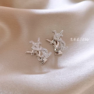 DREJEW ต ่ างหูตัวอักษรเพทายหรูหราเบาต ่ างหูดีไซน ์ ทันสมัยส ่ วนบุคคลอารมณ ์ เฉพาะต ่ างหูอเนกประสงค ์ และระดับไฮเอนด ์
