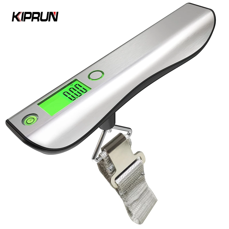Kiprun เครื่องชั่งกระเป๋าเดินทางดิจิตอล, กระเป๋าเดินทางน้ําหนักขนาด,สูงสุด 50 กก./110Lbs Baggage Scale,พร้อมระดับฟองที่มีประโยชน์และเทปวัด,จอแสดงผล LCD แบ็คไลท์