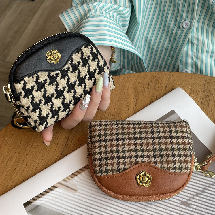 กระเป๋าใส่เหรียญผู้หญิงกระเป๋าสตางค์ขนาดเล็กสไตล์ใหม่ร้อนขายประณีตระดับไฮเอนด์มินิถุงเก็บขนาดเล็กซิป