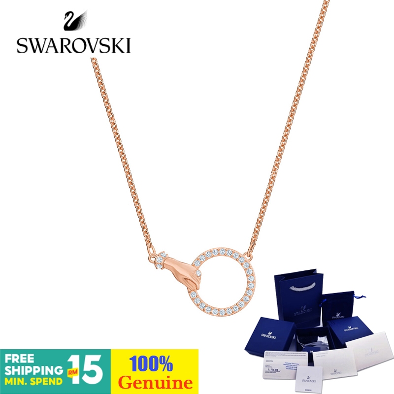 สร้อยคอสวารอฟสกี้ Symbool แหวนสร้อยคอหญิงสร้อยคอคริสตัลหญิงเครื่องประดับสร้อยคอเงินสร้อยคอ Colorfast ของขวัญวันเกิดแฟนสร้อยคอเครื่องประดับมือสร้อยคอง่ายของขวัญคริสต์มาสสร้อยคอจี้มุกเครื่อ