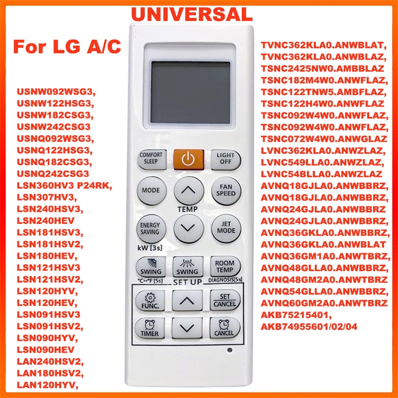 สําหรับ LG รีโมทคอนโทรล AKB75215401 Akb74955605 Akb74955617 สําหรับ LG เครื ่ องปรับอากาศรีโมทคอนโทร