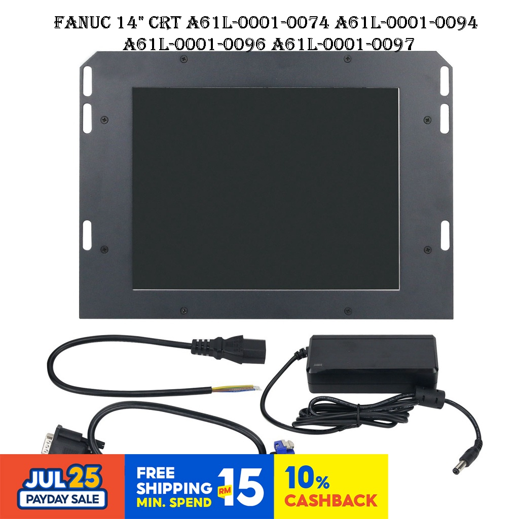 ⭐⭐⭐อุตสาหกรรมจอแสดงผล LCD Industrial Monitor สําหรับ FANUC 14 CRT A61L-0001-0074 A61L-0001-0094 A61L