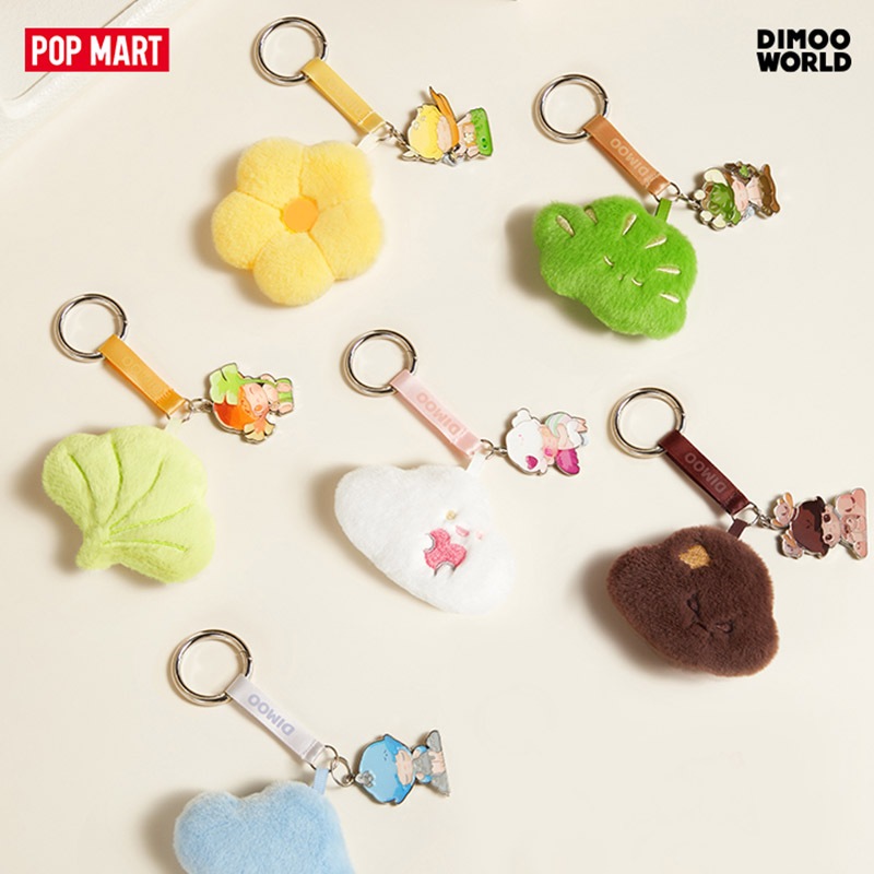 Pop MART DIMOO By Your Side Series พวงกุญแจ Handmade กล ่ องตาบอดของเล ่ นน ่ ารักของขวัญเครื ่ องประดับ