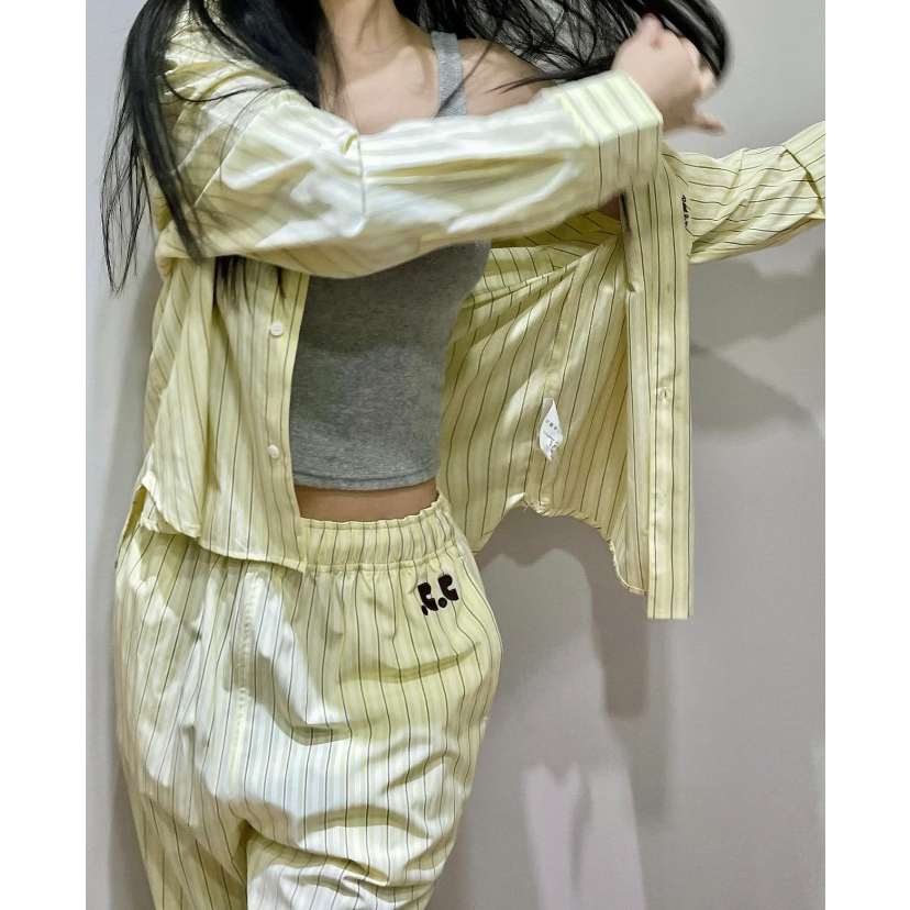 Street Wear กางเกง Rest & Recreation ลายหลวมกางเกงลําลอง