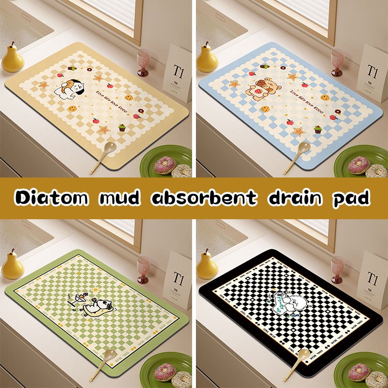 Lattice สัตว ์ ท ่ อระบายน ้ ํา Pad Diatom โคลนดูดซับ Pad