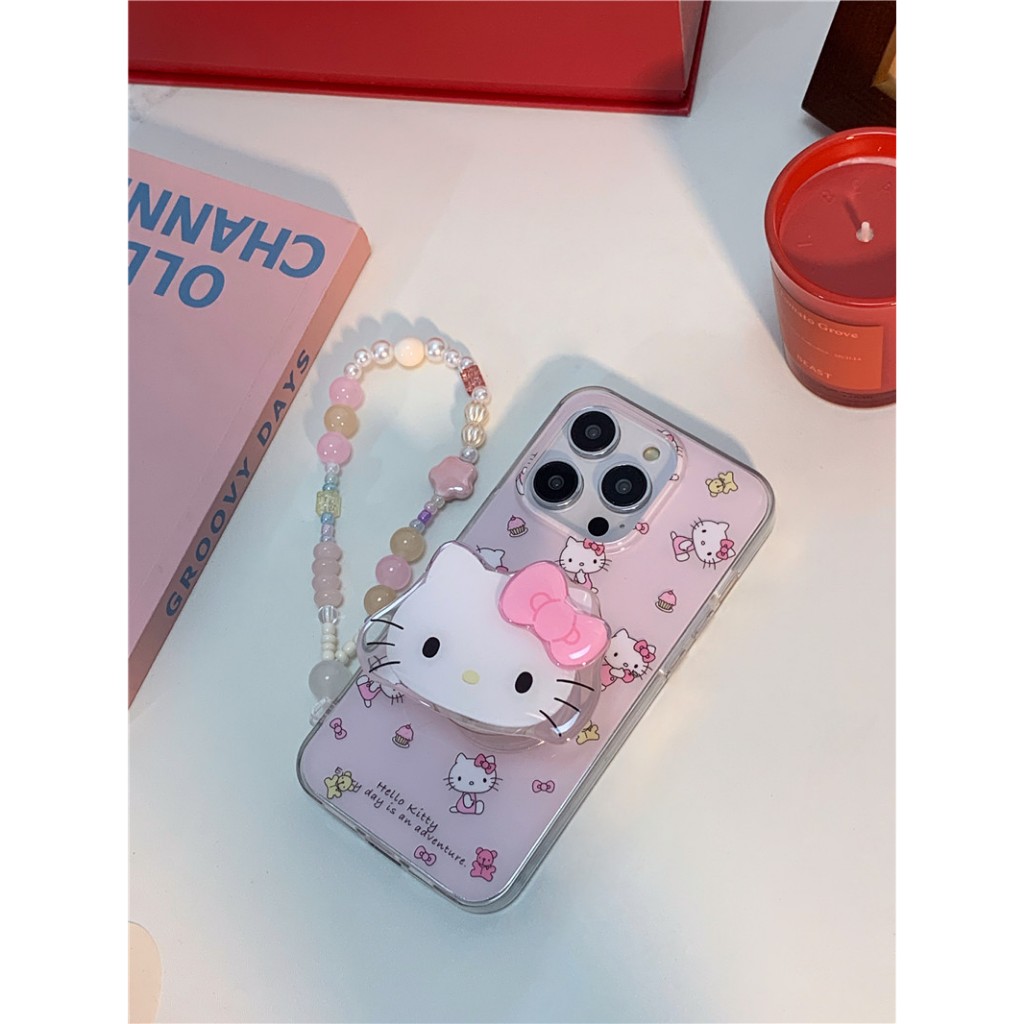 Iphone 16 15 Pro Max 14 Pro Max ลาย Hello Kitty วัสดุ TPU กระบวนการ IMD เคสโทรศัพท์พิมพ์สองชั้น