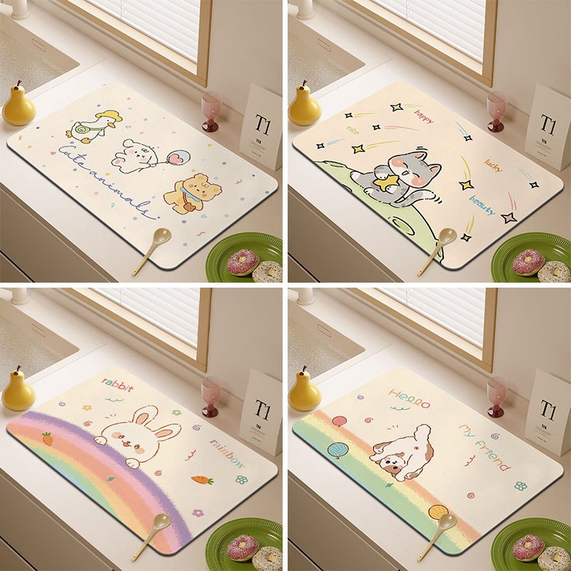 การ ์ ตูนสัตว ์ Diatom โคลนท ่ อระบายน ้ ํา Pad แผ ่ นดูดซับ