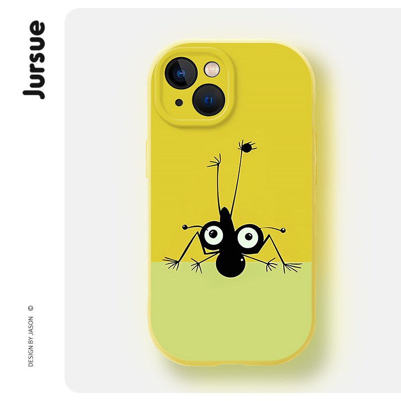 Jursue น่ารักตลกความงามกันกระแทกสําหรับ iPhone 17 16 15 14 13 12 11 Pro Max SE 2020 X XR XS ip 8 7 P