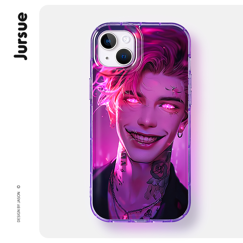 Jursue น่ารักตลกความงามกันกระแทกสําหรับ iPhone 16 15 14 13 12 11 Pro Max SE 2020 X XR XS ip 8 7 Plus