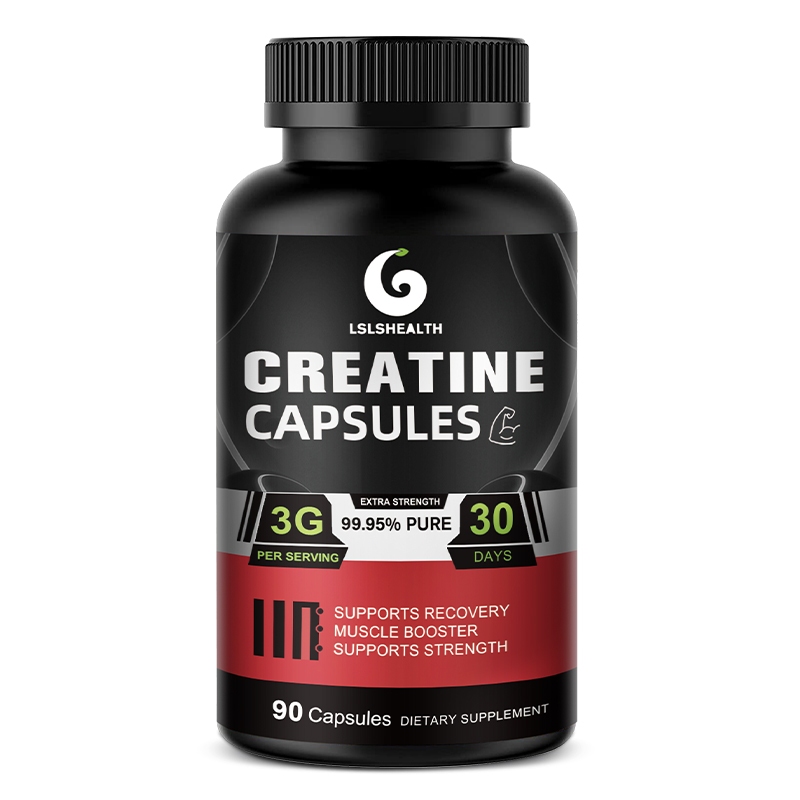Lshealth Creatine Monohydrate Capsules 3000 มก. สําหรับการสร้างกล้ามเนื้อ พลังระเบิด และการกู้คืน