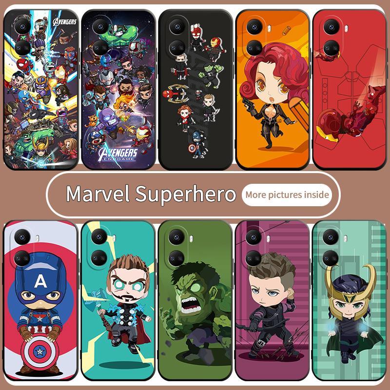 สําหรับ huawei Nova Y61 Y70 Y71 10 9 SE 7 7i 5T 3i Pro Marvel Super Heroes matte Case Soft Cover