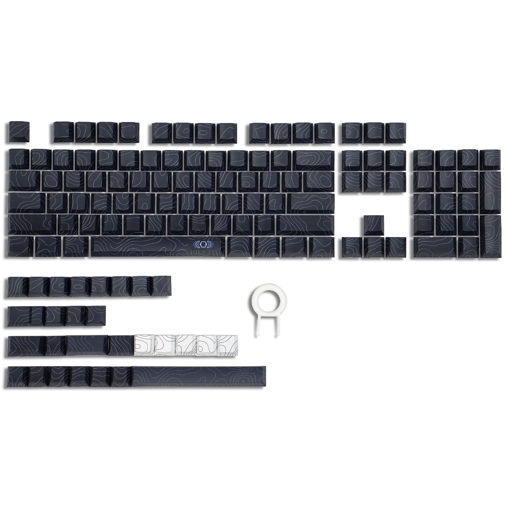 Xvx Topographic Cherry Profile Dye-Sub Keycap Set (132-Key🌹 )