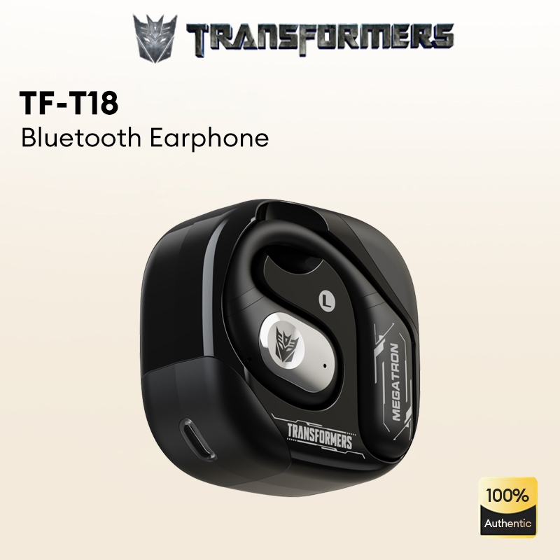 Transformers TF-T18 หูฟังบลูทูธคุณภาพเสียงไฮไฟ HD Voice Intelligence ใช้งานร่วมกับ Strong แบตเตอรี่บลูทูธ 5.4