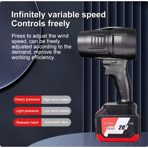 [Koolsoo ] Electric Duster Fan Blower Portable Air Duster พัดลมทรงพลังปรับได ้ สําหรับทําความสะอาดพีซีในสวนรถยนต ์