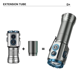 Asafee F235-X EDC ไฟฉาย 3 * P35 + RPG พวงกุญแจไฟ LED แบบพกพา Ultra Bright Mini ไฟฉายโคม 1850/18650 แบตเตอรี่กันน้ํา IPX66